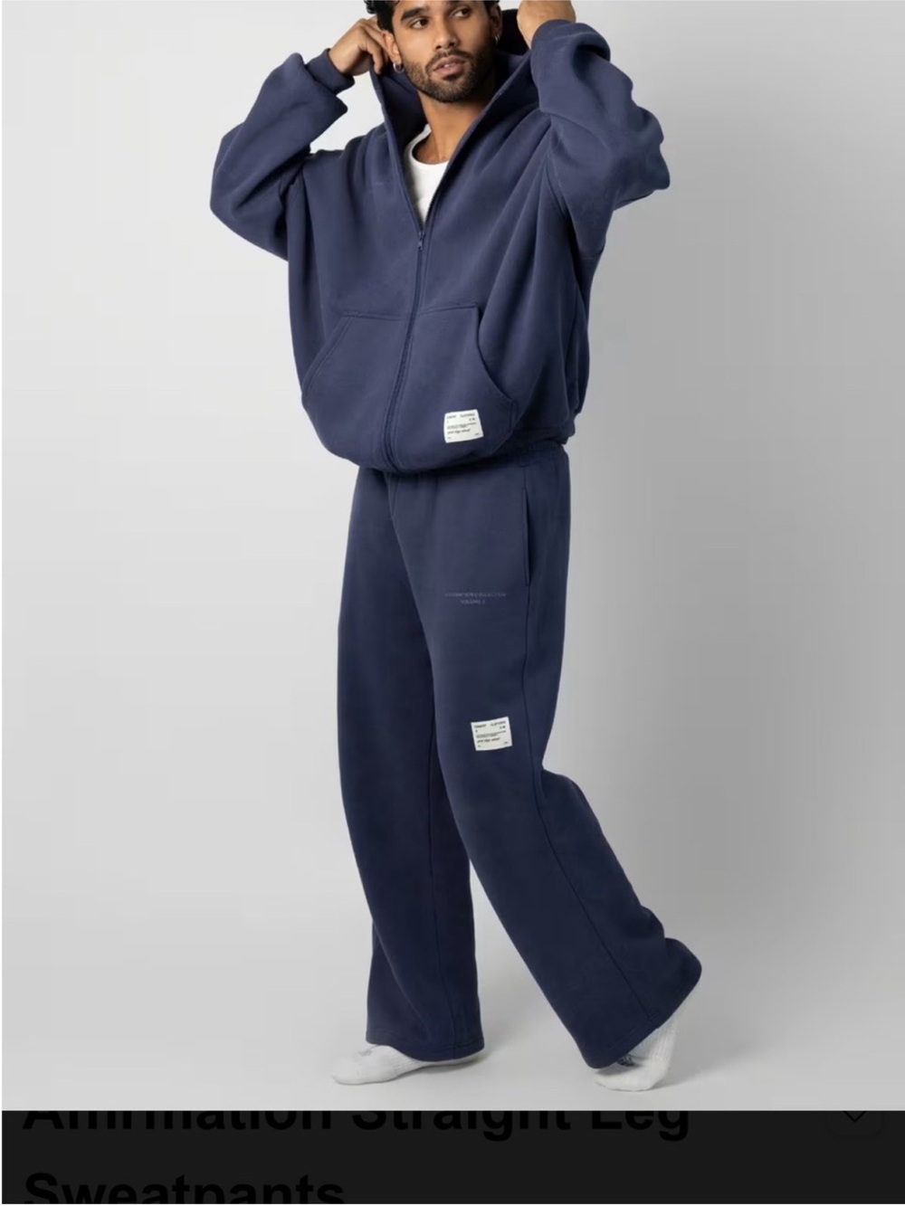 Affirmation sweatpants navy comfrt